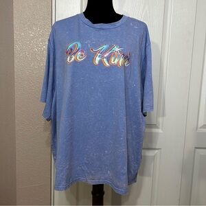 NWT Kendall+Kylie Lavender‎ Purple Be Kind T-Shirt Size 3X